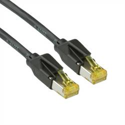 Secomp 21.05.9516 RJ45 síťové kabely, propojovací kabely CAT 6A S/FTP 1.00 m černá dvoužilový stíněný, bez halogenů, samozhášecí 1 ks