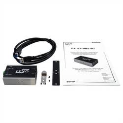Exsys EXSYS GmbH Kleinster 4-Port USB 3.2 Gen 1 Metall HUB, 15KV ESD Schutz, -40°C bis USB Hub černá