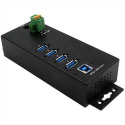 Exsys EXSYS - USB 3.2 Gen 1 Hub 4-Port extern managed inkl.Kabel - Kabel USB Hub černá