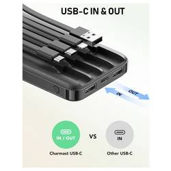 Charmast CHARMAST Powerbank W1148 10000mah black powerbanka černá