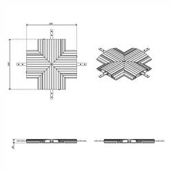 Dataflex Kabelová lišta hliník stříbrná (metalíza) (d x š x v) 260 x 260 x 20 mm 1 ks 31.472