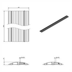 Dataflex Kabelová lišta hliník černá (d x š x v) 1.8 m x 145 mm x 20 mm 1 ks 31.433