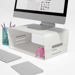 Dataflex Addit Bento® podstavec pod PC monitor 1 Displej: (s) šedá, bílá nastavitelná výška