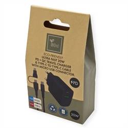 BIOnd BIOnd BIO-CMC-20W PD 20W Charger Dual Po BIO-CMC-20W Rozbočovač, 1 ks