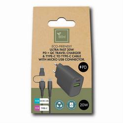 BIOnd BIOnd BIO-CMC-20W PD 20W Charger Dual Po BIO-CMC-20W Rozbočovač, 1 ks