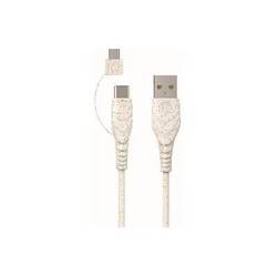 BIOnd USB kabel USB 2.0 USB-A zástrčka 1.20 m bílá BIO-12-TCM