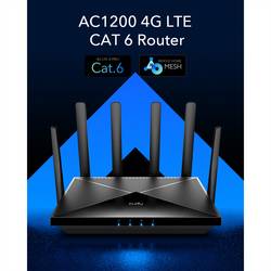 cudy Cudy LT700 router wireless Gigabit Ethernet Dual-band (2.4 GHz/5 GHz) 4G Nero router Integrovaný modem: LTE