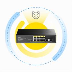 cudy FS1010P Cudy FS1010P switch di rete Fast Ethernet (10/100) Supporto Power over Ethernet síťový switch 10 / 100 MBit/s