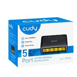 cudy GS105D Cudy GS105D switch di rete Gigabit Ethernet (10/100/1000) Nero síťový switch
