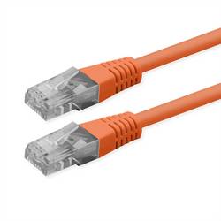 Roline 21.51.0921 RJ45 síťové kabely, propojovací kabely CAT 6 U/UTP 1.50 m oranžová nestíněný 1 ks