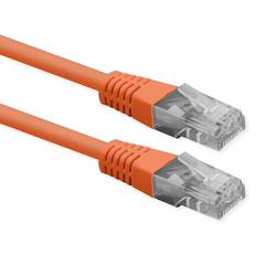 Roline 21.51.0921 RJ45 síťové kabely, propojovací kabely CAT 6 U/UTP 1.50 m oranžová nestíněný 1 ks
