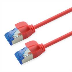 Roline 21.15.4304 RJ45 síťové kabely, propojovací kabely CAT 6A S/FTP 1.50 m červená (jasná) flexibilní provedení, bez halogenů, samozhášecí 1 ks