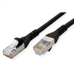 Metz Connect 130845G000-E RJ45 síťové kabely, propojovací kabely CAT 6A S/FTP 70.00 m černá dvoužilový stíněný, bez halogenů, samozhášecí 1 ks