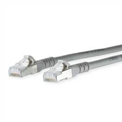 Metz Connect 1308450333-E RJ45 síťové kabely, propojovací kabely CAT 6A S/FTP 0.30 m šedá dvoužilový stíněný, bez halogenů, samozhášecí 1 ks