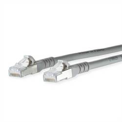 Metz Connect 1308450233-E RJ45 síťové kabely, propojovací kabely CAT 6A S/FTP 0.20 m šedá dvoužilový stíněný, bez halogenů, samozhášecí 1 ks