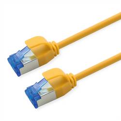 Roline 21.15.4328 RJ45 síťové kabely, propojovací kabely CAT 6A S/FTP 0.30 m žlutá flexibilní provedení, bez halogenů, samozhášecí 1 ks