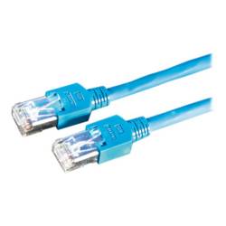 Secomp 21.08.9114 RJ45 (křížený) síťové kabely, propojovací kabely CAT 5e SF/UTP 1.00 m modrá samozhášecí 1 ks