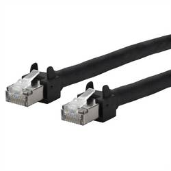 Metz Connect 13084FA000-E RJ45 síťové kabely, propojovací kabely CAT 5e S/UTP 10.00 m černá lze použít pro vlečení, krytí PUR, odolné proti UV záření 1 ks
