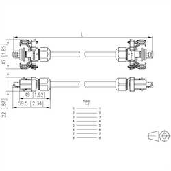 Metz Connect 141N113K13KA0 RJ45 síťové kabely, propojovací kabely CAT 6 S/FTP 10.00 m žlutá IP65, krytí PUR 1 ks