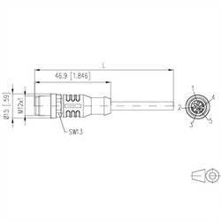 Metz Connect 142MDA10100 Kabel kabel