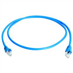 Telegärtner 100008344 RJ45 síťové kabely, propojovací kabely CAT 6A S/FTP 2.00 m modrá dvoužilový stíněný 1 ks