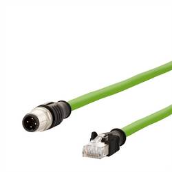 Metz Connect 142M1D15010 M 12 síťové kabely, propojovací kabely CAT 5e SF/FTP 1.00 m zelená lze použít pro vlečení, krytí PUR, odolné proti UV záření 1 ks