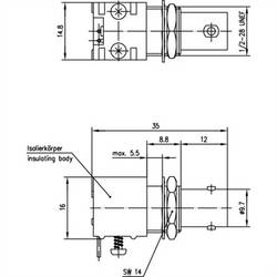 Telegärtner 100132568, adaptér , stříbrná (metalíza), 1 ks