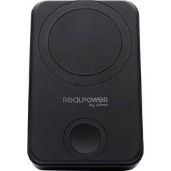 RealPower PB-10000 MAG powerbanka Li-Ion, 10000 mAh, MagSafe, černá