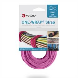 VELCRO® Kabelbinder Popruh se suchým zipem (d x š x v) 200 x 20 x 40 mm růžová 1 ks