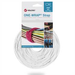 VELCRO® Kabelbinder Popruh se suchým zipem (d x š x v) 200 x 20 x 20 mm bílá 1 ks