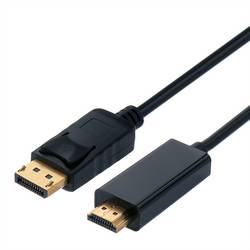 Secomp DisplayPort kabel Konektor DisplayPort 5 m černá S3683 stíněný Kabel DisplayPort