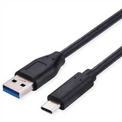 Secomp USB kabel USB 3.2 Gen1 USB-A zástrčka 0.5 m černá stíněný S3015
