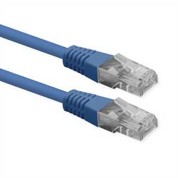 Roline 21.51.1524 RJ45 síťové kabely, propojovací kabely CAT 6 U/UTP 0.50 m modrá nestíněný 1 ks