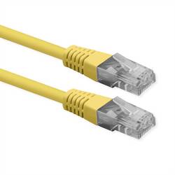 Roline 21.51.1522 RJ45 síťové kabely, propojovací kabely CAT 6 U/UTP 0.50 m žlutá nestíněný 1 ks