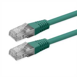 Roline 21.51.1513 RJ45 síťové kabely, propojovací kabely CAT 6 U/UTP 0.30 m zelená nestíněný 1 ks