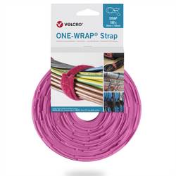 VELCRO® Kabelbinder Popruh se suchým zipem (d x š x v) 250 x 13 x 30 mm růžová 1 ks