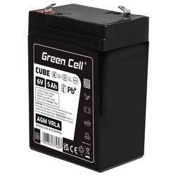 Green Cell GC-AGM6V5AH-J olověný akumulátor olověný se skelným rounem 5 Ah 6 V 1 ks