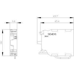 Siemens 3SU1400-1AA10-3HA0 svorkovnice 1 rozpínací kontakt 500 V DC/AC Vhodné pro značku (relé): Siemens 1 ks