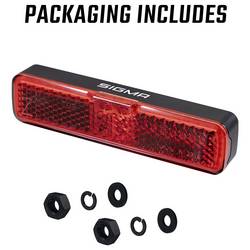 Sigma sada zpětných světel na kolo EOX RL RACK BRAKE w/fixing material LED přes palubní síť