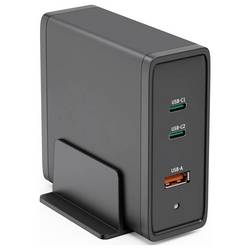 Hama 00200019 USB nabíjecí hub, GaN, Quick Charge 3.0, černá