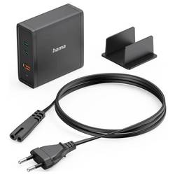 Hama 00200019 USB nabíjecí hub, GaN, Quick Charge 3.0, černá