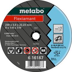 Metabo 616167000 řezný kotouč rovný 230 mm 25 ks Nerezová ocel