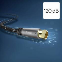 Hama 00205079 SAT kabel černá, šedá 5 m