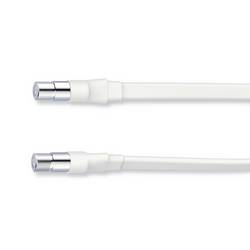 Hama SAT propojovací kabel 0.2 m 75 dB průchod skrz okno bílá