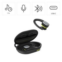 Hama sluchátka otevřená (On Ear) Bluetooth® stereo černá, žlutá za uši sportovní