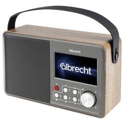 Albrecht DR 862 27862 Akumulátorové rádio, DAB+, FM, Bluetooth, DAB+, FM, šedá, dřevo