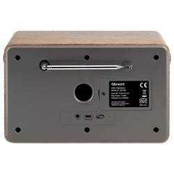 Albrecht DR 862 27862 Akumulátorové rádio, DAB+, FM, Bluetooth, DAB+, FM, šedá, dřevo