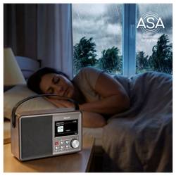 Albrecht DR 862 27862 Akumulátorové rádio, DAB+, FM, Bluetooth, DAB+, FM, šedá, dřevo