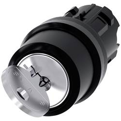 Siemens 3SU10004BF110AA0 3SU1000-4BF11-0AA0 klíčový spínač plastový přední prstenec simulované kolečko černá 1 x 90 ° na klíč 1 ks Piece