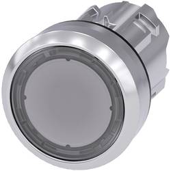 Siemens 3SU10510AB700AA0 3SU1051-0AB70-0AA0 světelné tlačítko plochý hmatník, kovový přední prstenec, Vysoký lesk tlačítko čirá 1 ks Piece
